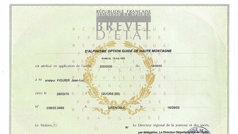 Jean-Luc Figuier diplôme guide de haute montagne