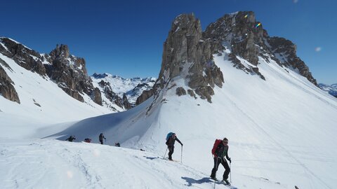 Raid à skis autour du Mont Thabor avec Alpes Aventure